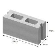 Pustak konstrukcyjny Certus 39x19 szer. 14 cm (pełna paleta)