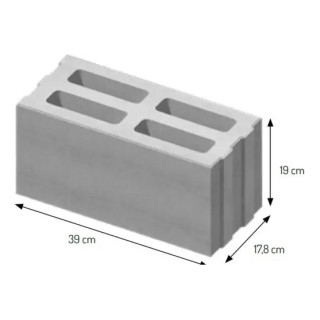 Pustak konstrukcyjny Certus 39x19 szer. 17,8 cm (pełna paleta)