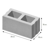Pustak konstrukcyjny Certus 39x19 szer. 19 cm (pełna paleta)