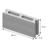 Pustak konstrukcyjny Certus 39x19 szer. 9 cm (pełna paleta)