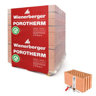 Wienerberger Porotherm 25 500 Dryfix klasa 15 (pełna paleta)