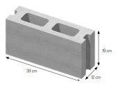 Pustak konstrukcyjny Certus 39x19, szerokość 12 cm