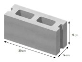 Pustak konstrukcyjny Certus 39x19, szerokość 14 cm