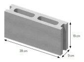 Pustak konstrukcyjny Certus 39x19, szerokość 9 cm