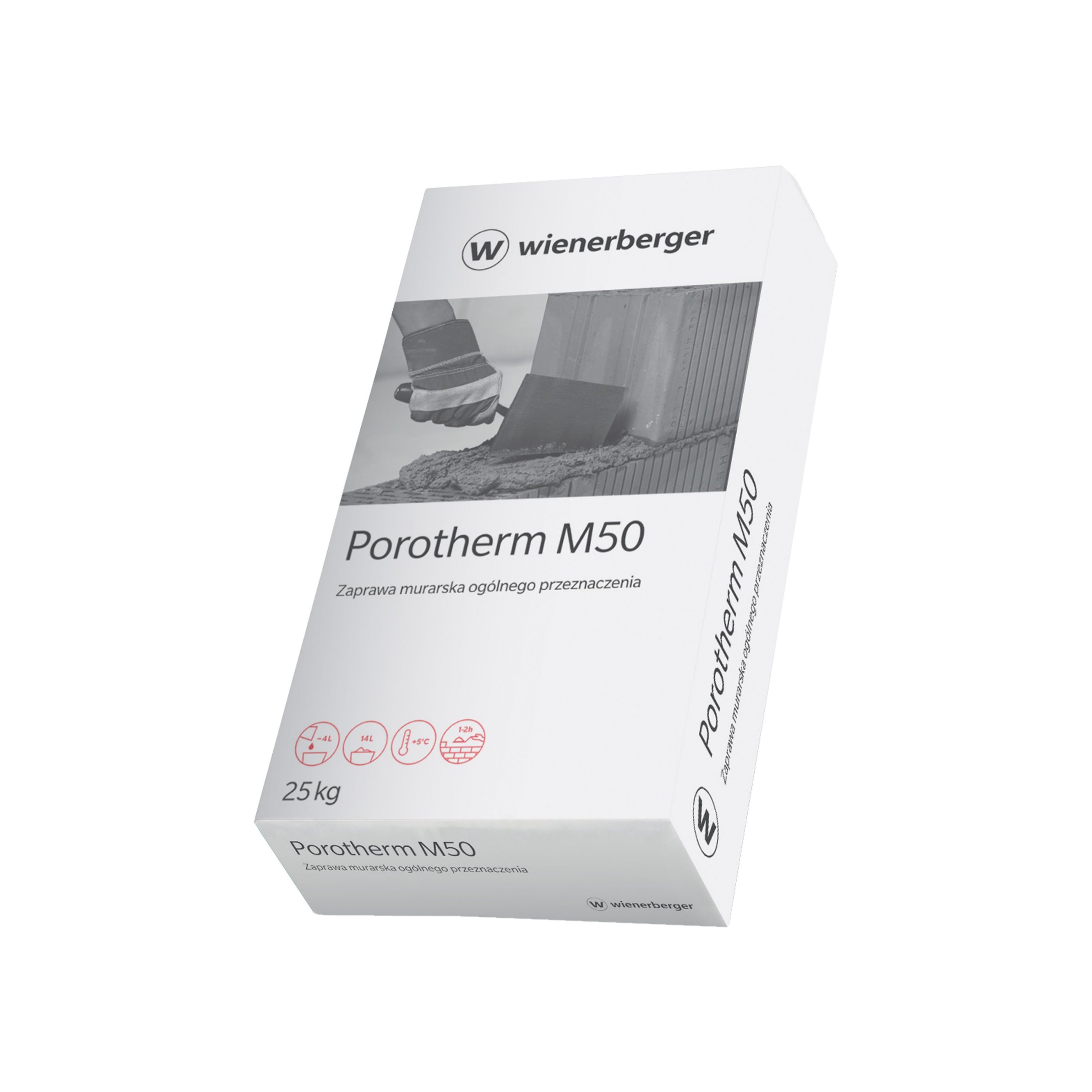 Zaprawa murarska Porotherm M50 25 kg (pełna paleta)