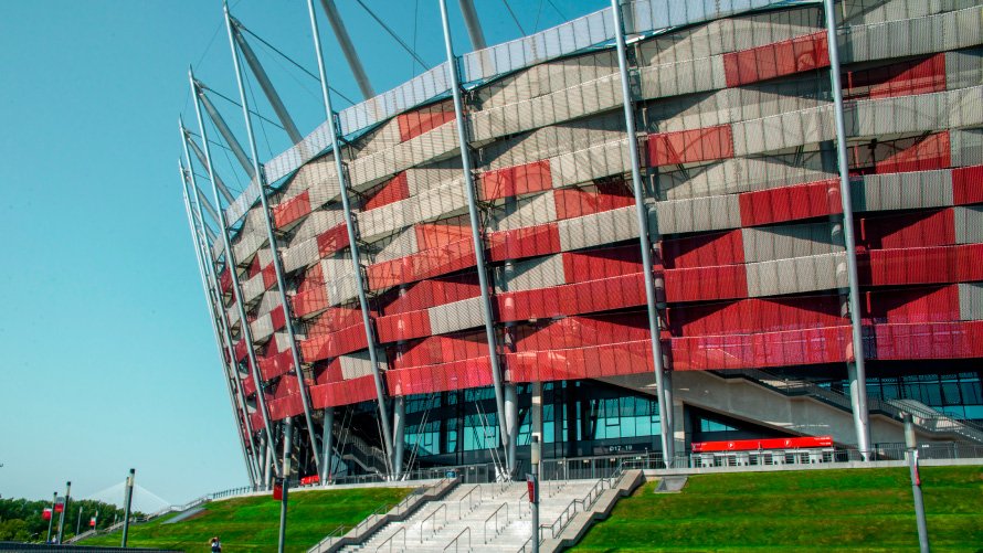 Multipor ocieplenie stropów - Stadion Narodowy w Warszawie, ocieplenie stropu pod trybunami